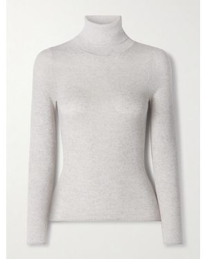 Twp Ribbed Merino Wool Turtleneck Sweater - White