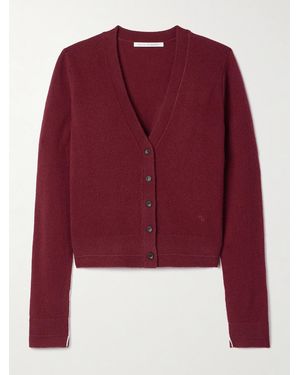 Maria McManus Shrunken Wool And Cashmere-Blend Cardigan - Red