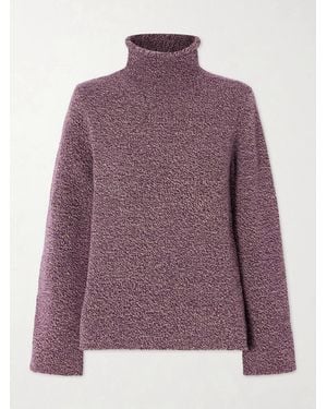 The Elder Statesman Flow Stehkragenpullover Aus Kaschmir - Lila