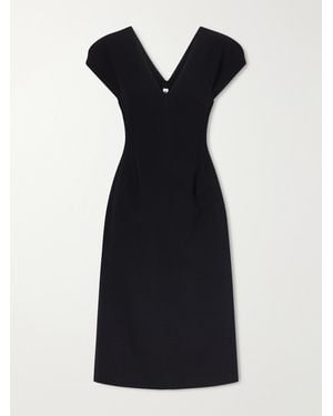 Jil Sander Wool Midi Dress - Black