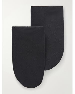 Gucci Gg-Monogram Jacquard Tights - Black