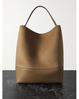 TOTEME Tote Aus Wolle Mit Lederbesätzen - Braun