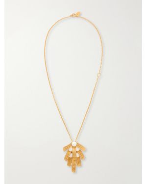 Sonia Petroff Orofina-Plated And Resin Necklace - White
