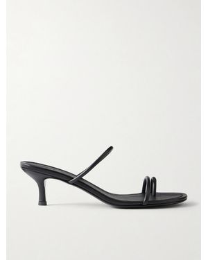 St. Agni Leather Sandals - Black