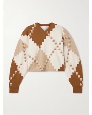 RÙADH The Ava Jacquard-Knit Wool Jumper - Natural