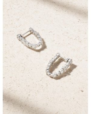 Ileana Makri Rivulet Spread 18-Karat Diamond Hoop Earrings - Natural
