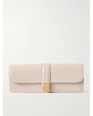 KHAITE Blake Leather Clutch - Natural
