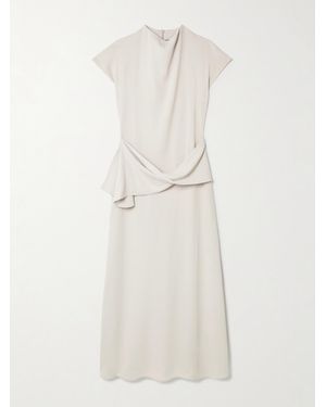 TOVE Clem Maxikleid Aus Crêpe Mit Raffungen - Weiß