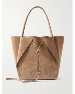 Gabriela Hearst Sac À Main En Daim À Liens Marija - Neutre