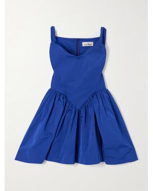Vivienne Westwood Sunday Pleated Taffeta Mini Dress - Blue