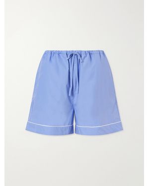Rohe Cotton-Poplin Shorts - Blue