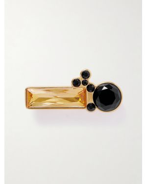 Jil Sander Tone Crystal Brooch - Metallic