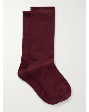 Brunello Cucinelli Cashmere-Blend Socks - Red