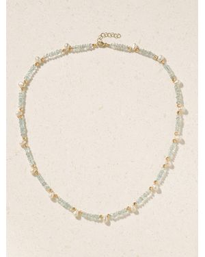 JIA JIA Aquamarine And Pearl Necklace - Natural