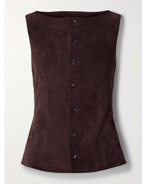 Stouls Suede Vest - Purple