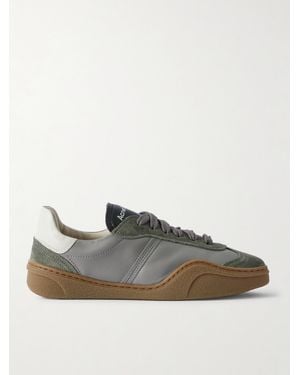 Acne Studios Suede And Leather Sneakers - Gray