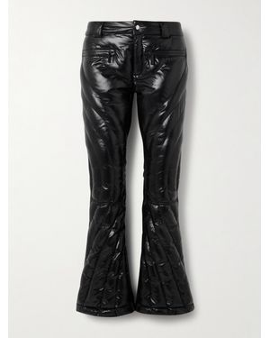 Perfect Moment Johnnie Walker Carving Air Quilted Bootcut Ski Trousers - Black