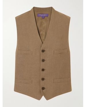 Ralph Lauren Jaiden Linen Vest - Natural