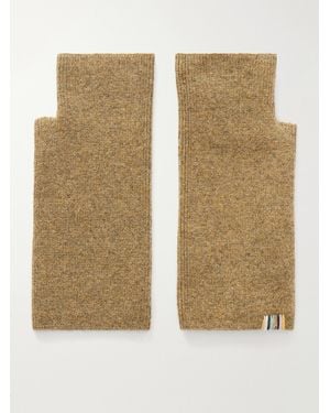 Extreme Cashmere Mouffle Knitted Cashmere-Blend Fingerless Gloves - Natural