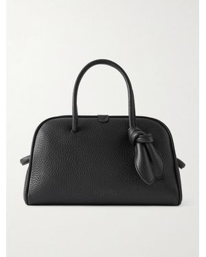 Jacquemus The Turismo Kleine Tote Aus Strukturiertem Leder - Schwarz