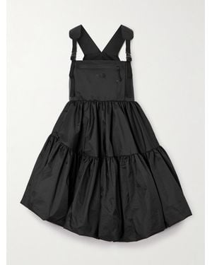 The North Face Cecilie Bahnsen Shara Asymmetric Tiered Shell Mini Dress - Black