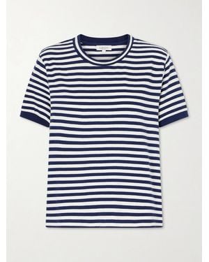 Suzie Kondi Symi Striped Cotton-Jersey T-Shirt - Blue