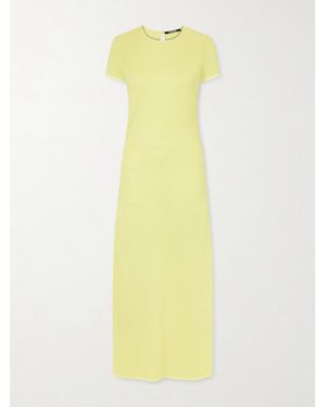 Jacquemus The Maille Knitted Maxi Dress - Yellow