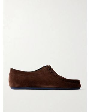 Jil Sander Suede Lace-Up Shoes - Brown