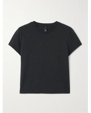 Skims Relaxed Shrunken T-Shirt - Black