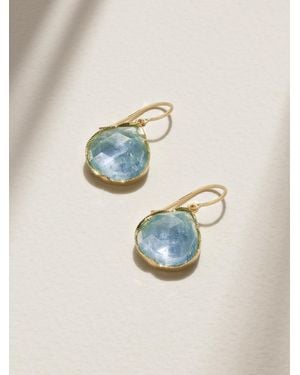 Irene Neuwirth Ohrringe Aus 18 Karat Mit Aquamarinen - Blau