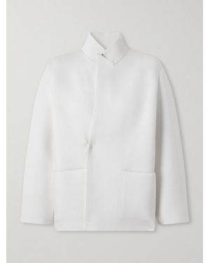 Tom Ford Double-Breasted Cashmere-Blend Blazer - White