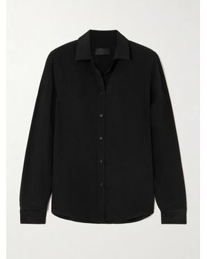 Nili Lotan Gaia Silk-Crepe De Chine Shirt - Black