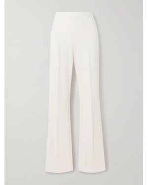 Another Tomorrow Stretch-Jersey Straight-Leg Trousers - White