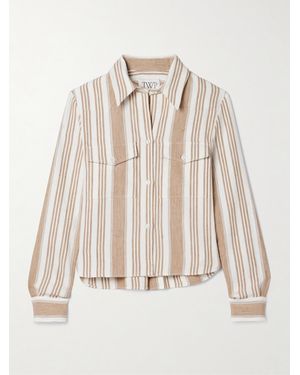 Twp New Carter Striped Hemp Shirt - Natural