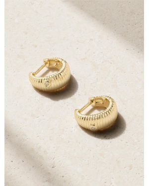 Yvonne Léon 9-Karat Diamond Hoop Earrings - Natural