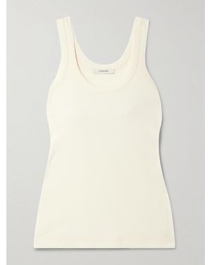 Lemaire Tanktop Aus Gerippter Baumwolle - Natur