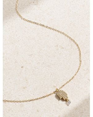 PERSÉE Hand Of Fatima Kette Aus 18 Karat Mit Diamanten - Natur