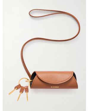 Jil Sander Leather Keychain - Brown
