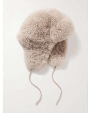 Yves Salomon Chapka Shearling Hat - Natural