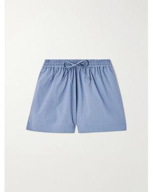 Matteau Net Sustain Organic Cotton-Poplin Shorts - Blue