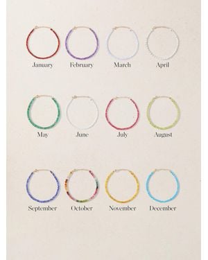 JIA JIA Net Sustain Birthstone 14-Karat Beaded Bracelet - White