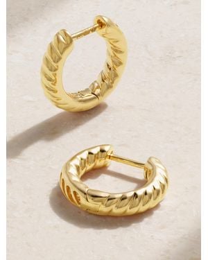 Anita Ko Zoe 18-Karat Hoop Earrings - Metallic