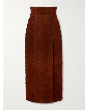 McQueen Midirock Aus Veloursleder - Braun