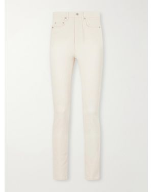Jacquemus High-Rise Skinny-Leg Jeans - White