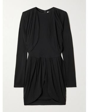 Isabel Marant Niamae Minikleid Aus Jersey Mit Raffungen - Schwarz