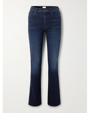 Mother The Smokin Skimp High-Rise Bootcut Jeans - Blue
