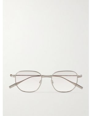 Barton Perreira Revere Square-Frame Gunmetal-Tone Titanium Sunglasses - Natural
