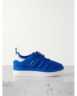 Moncler Genius Adidas Originals Campus Leather-Trimmed Ripstop Trainers - Blue