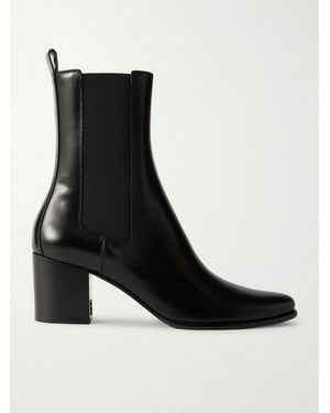 Saint Laurent Jill Leather Chelsea Boots - Black