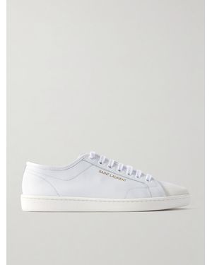 Saint Laurent Gym Leather Trainers - White